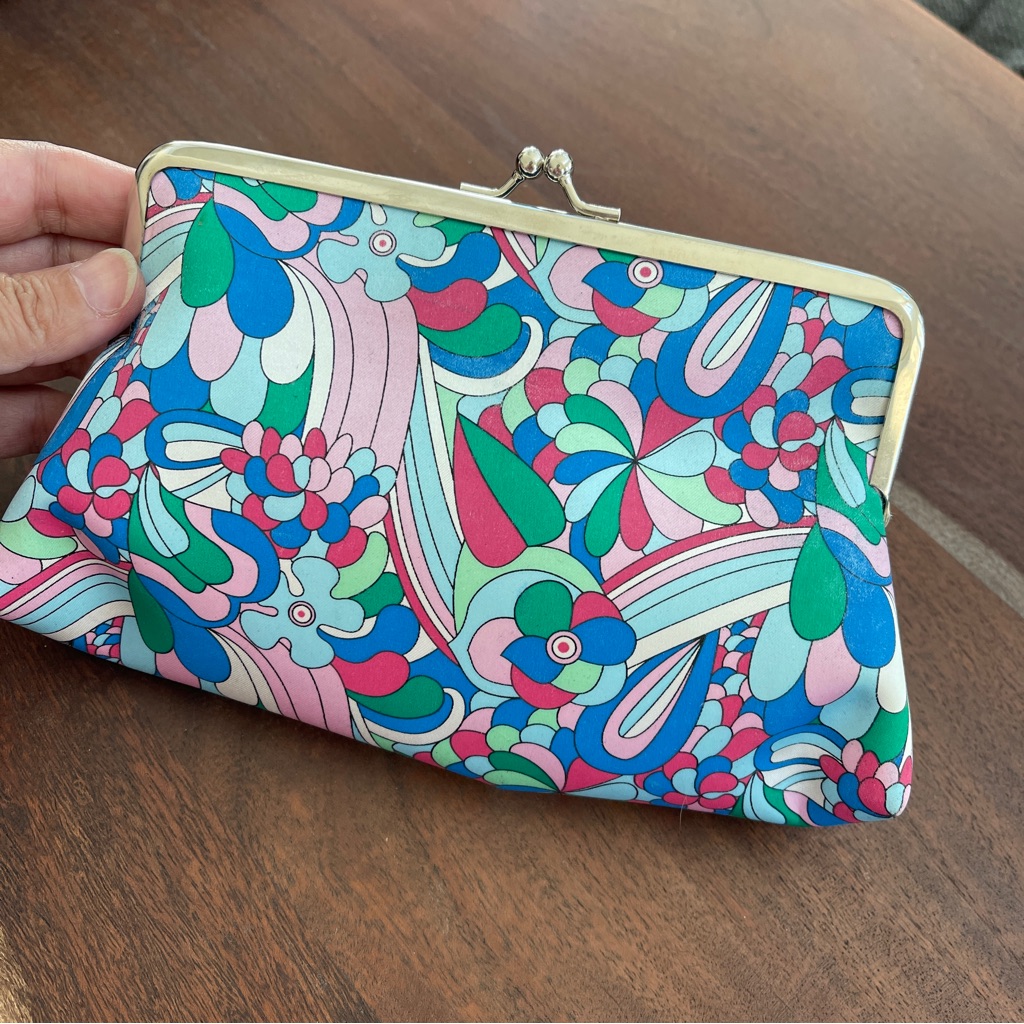 Vtg Bare Escentuals Clutch Purse Japanese Purse Womens Wallet Evening Bag